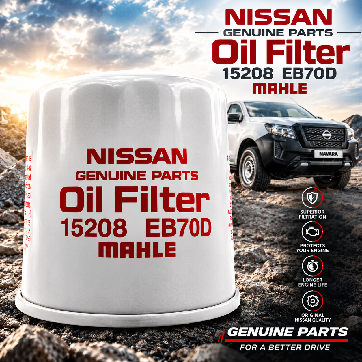 15208EB70C NISSAN ( MAHLE )