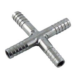 8MM نبل خرطوم عادة مشترك رباعى معدن